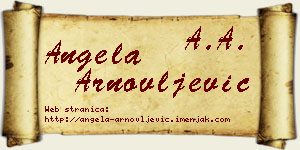 Angela Arnovljević vizit kartica